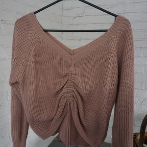 Pink Crop Sweater